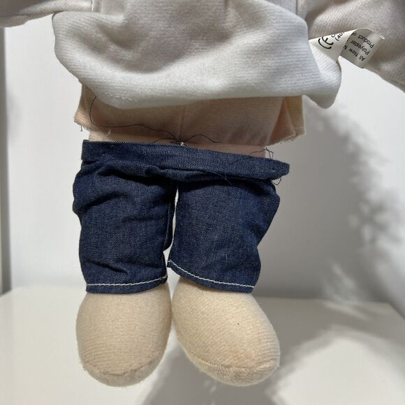 Sunny Toys 16” Orange Yarn Hair Girl White Top Glove Puppet Full Body Vintage - Picture 11 of 11